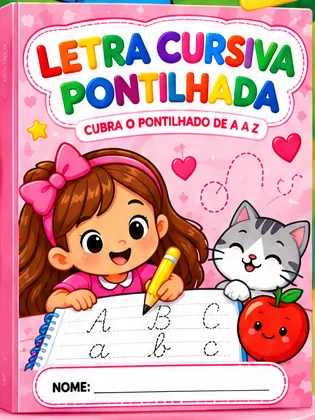 Capa Letra Cursiva Pontilhada